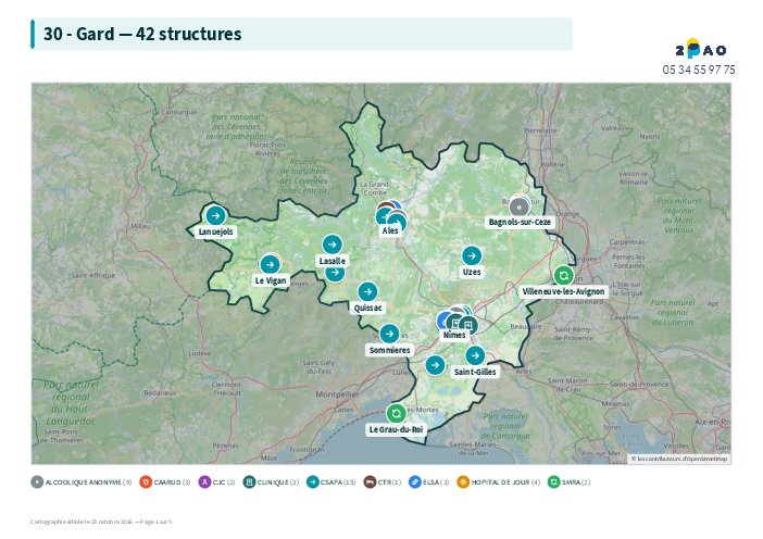 Cartographie des structures — 30 - Gard (PDF)