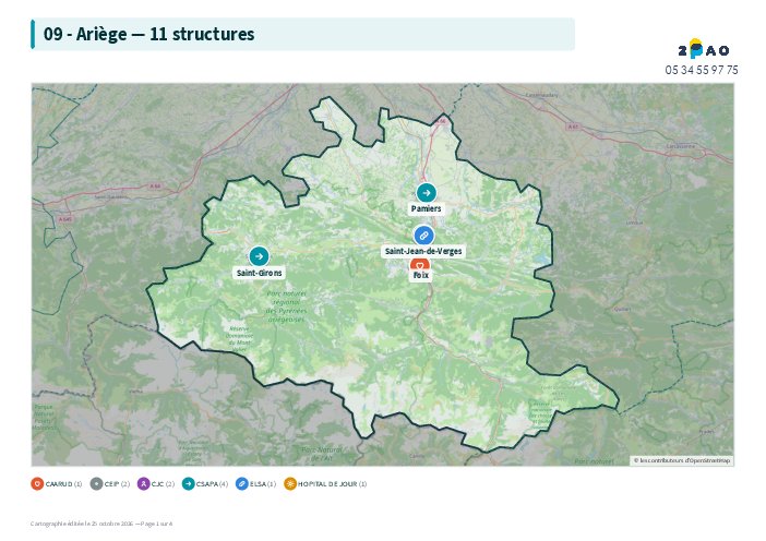 Cartographie des structures — 09 - Ariège (PDF)